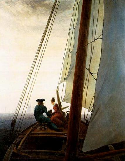 Caspar David Friedrich On the Sailing Boat China oil painting art